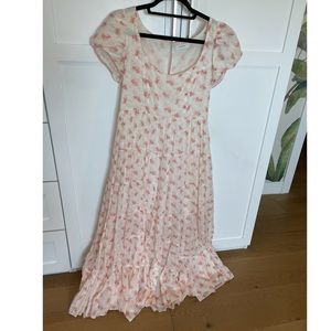 DÔEN New Ruby tiered floral-print cotton-voile maxi dress, Size M